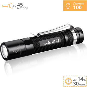 Fenix LD02 — карманный фонарь Cree XP-E2